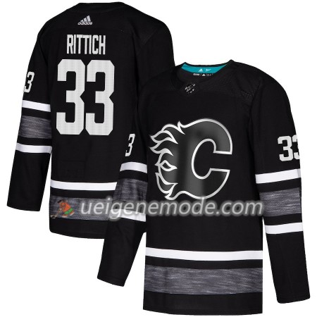 Herren Eishockey Calgary Flames Trikot David Rittich 33 2019 All-Star Adidas Schwarz Authentic